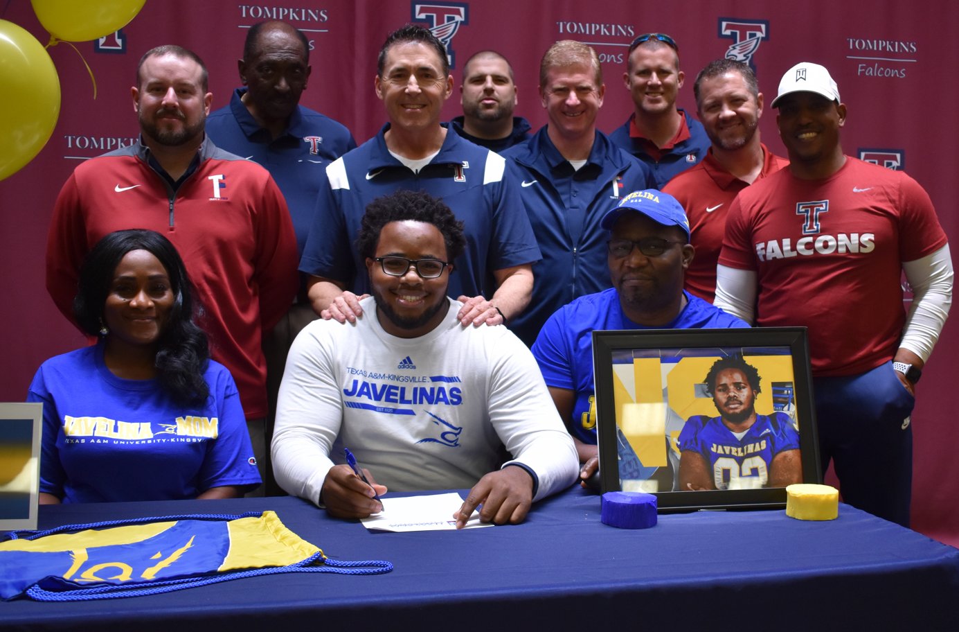 Eti-Eni Bassey signed to play football at Texas A&M-Kingsville.